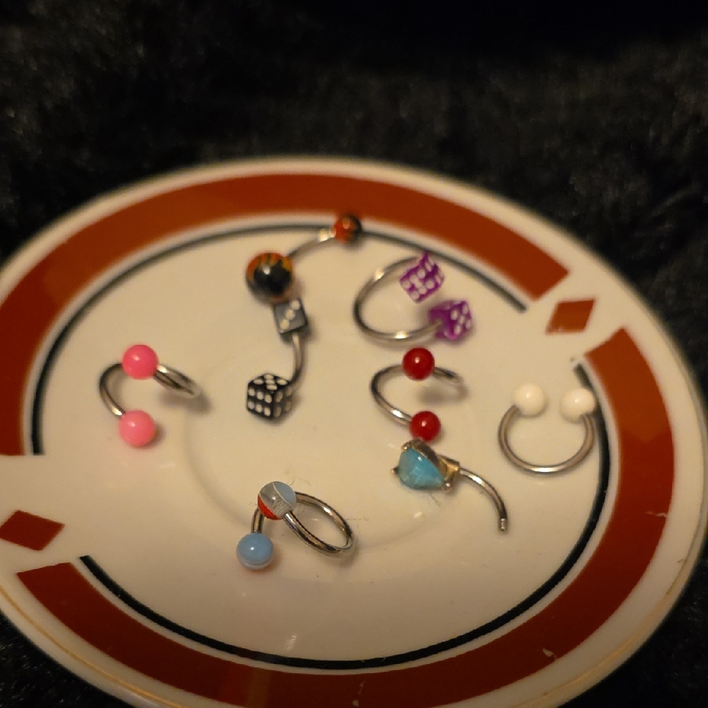 Colorful Piercing Jewelry Set